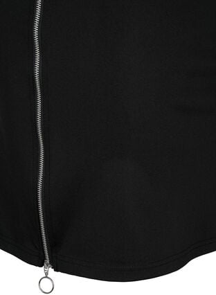 Tight-fitting skirt with zipper in the side, Black, Packshot image number 3