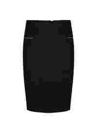 Tight-fitting midi skirt with slit
