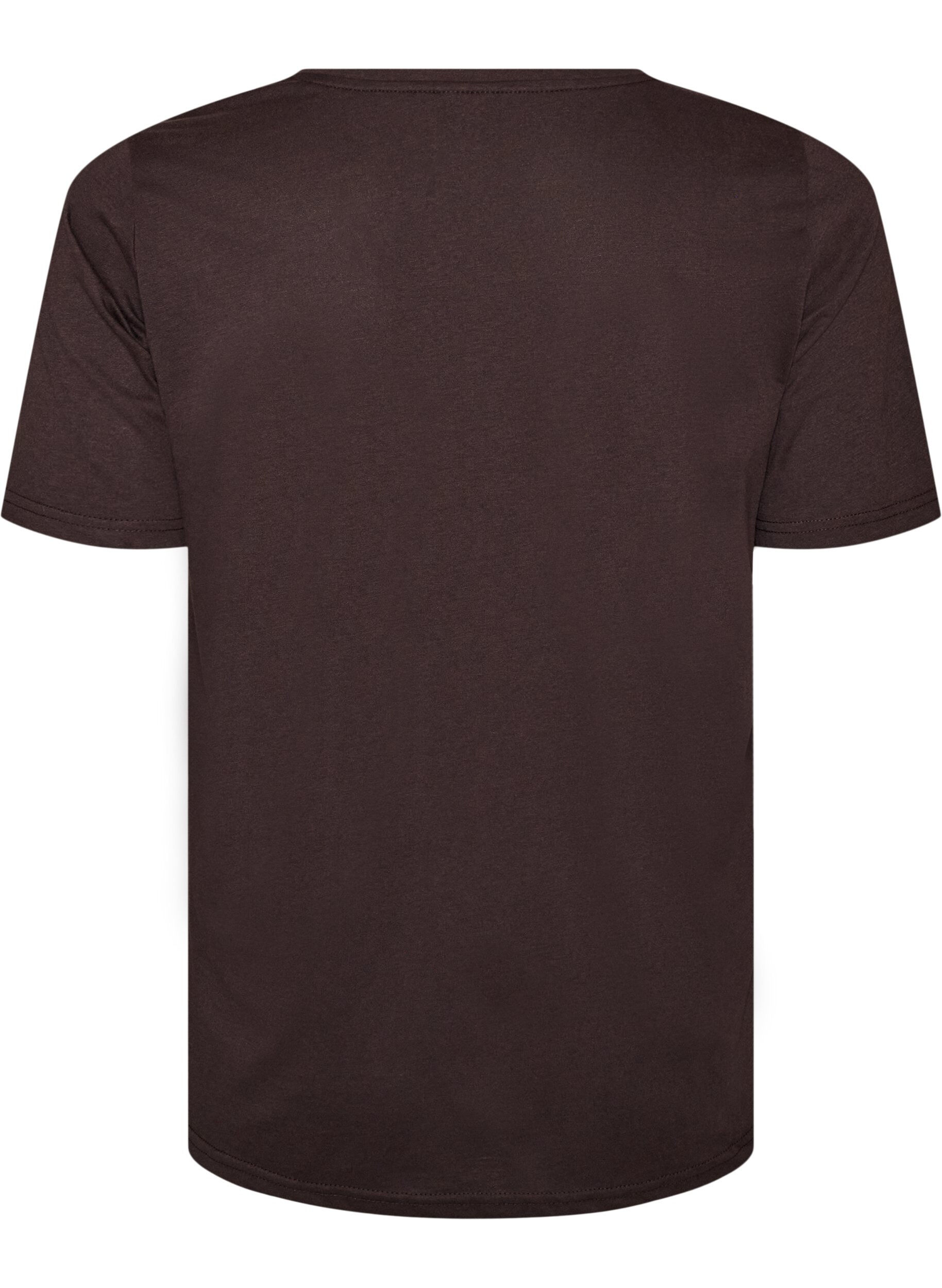 ZizzifashionT-shirt with motif, Brown, Packshot image number 1