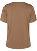 T-shirt with TENCEL™ Modal and round neck, Brown, Packshot image number 1