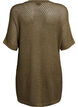 FLASH - Short-sleeved knitted blouse with v-neck, Green, Packshot image number 1
