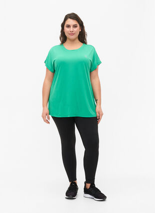 Short sleeved workout t-shirt, Mint, Model image number 2