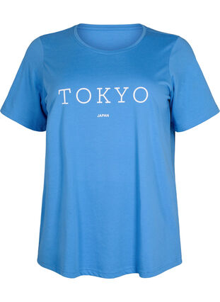 FLASH - T-shirt with motif, Ultramarine, Packshot image number 0