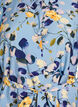 Patterned tunic with a tie-belt and 3/4 sleeves, Light Blue, Packshot image number 2