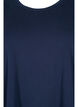 Basic cotton t-shirt with 3/4 sleeves, Blue, Packshot image number 2
