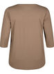 Training blouse with 3/4 sleeves, Beige, Packshot image number 1