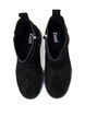 Short wide fit boot in suede, Black, Packshot image number 2