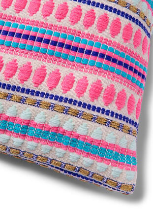 Patterned cushion cover, Light Pink Comb, Packshot image number 1