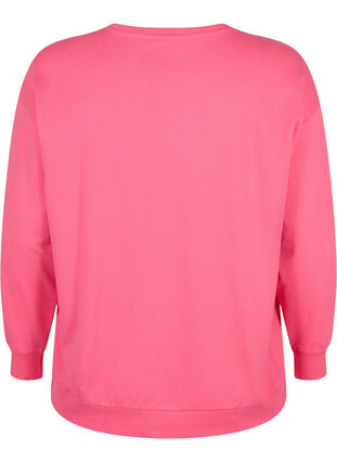 Cotton sweatshirt with text print, Hot P. w. Lesuire S., Packshot image number 1