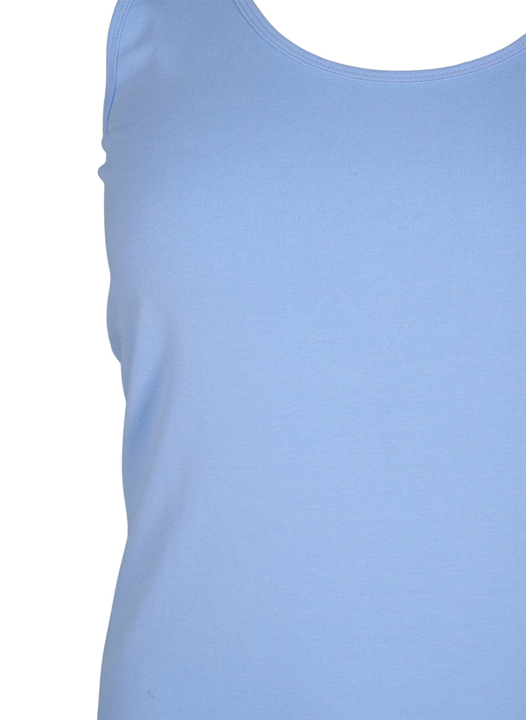 Zizzifashion Cotton basic top, Light Blue, Packshot image number 2
