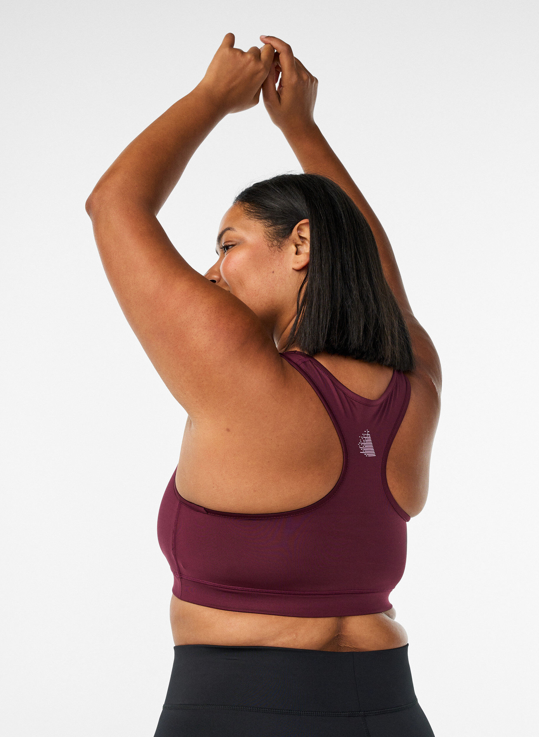 Zizzifashion Sports bra with racerback, Red, Model image number 2