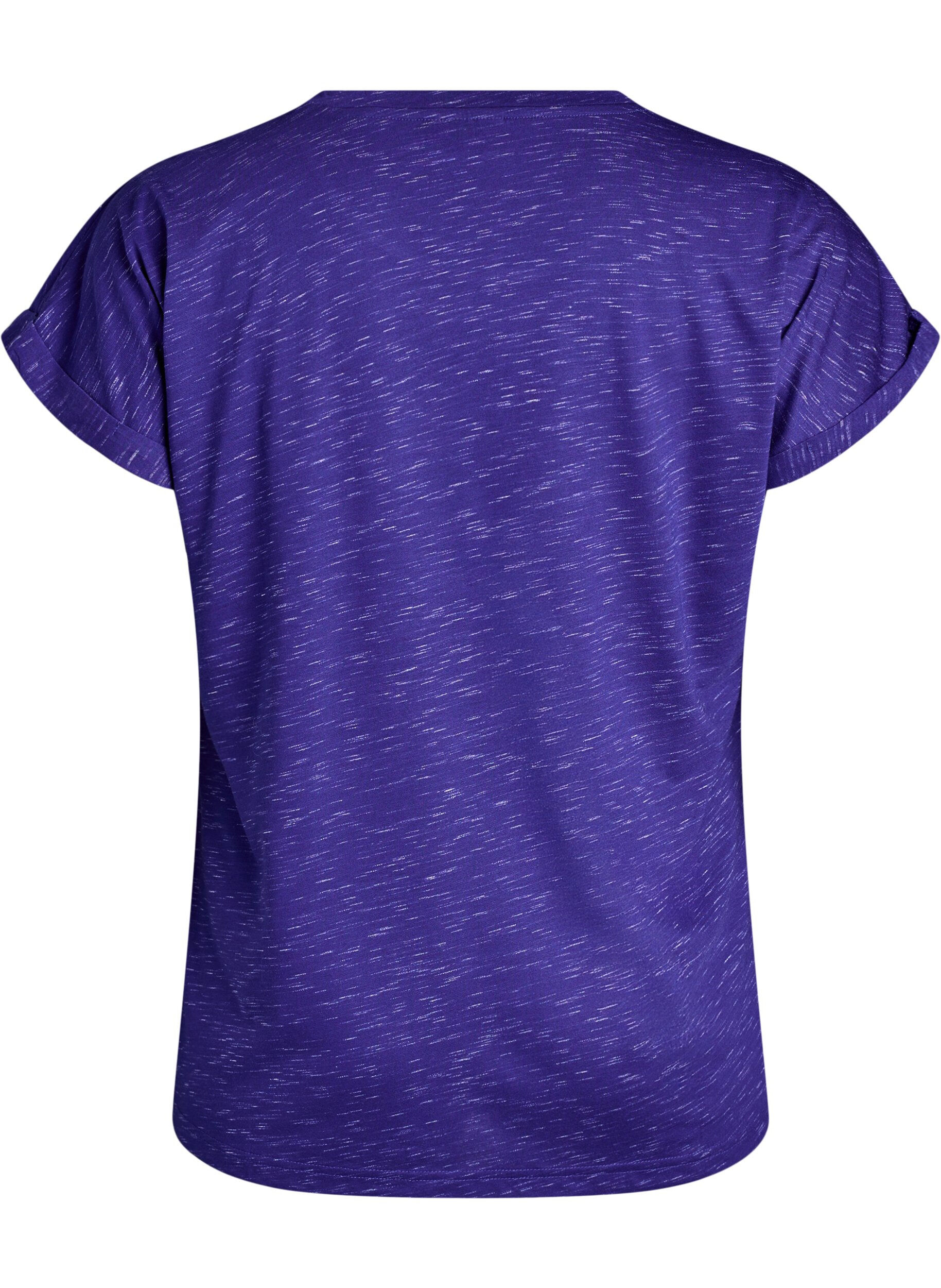 Zizzifashion Loose workout t-shirt with short sleeves, Purple, Packshot image number 1