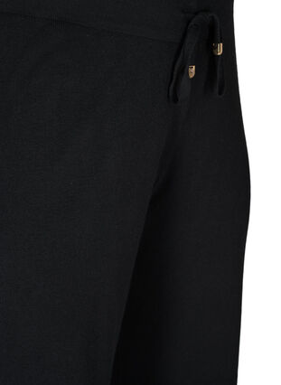Knitted drawstring trousers, Black, Packshot image number 2