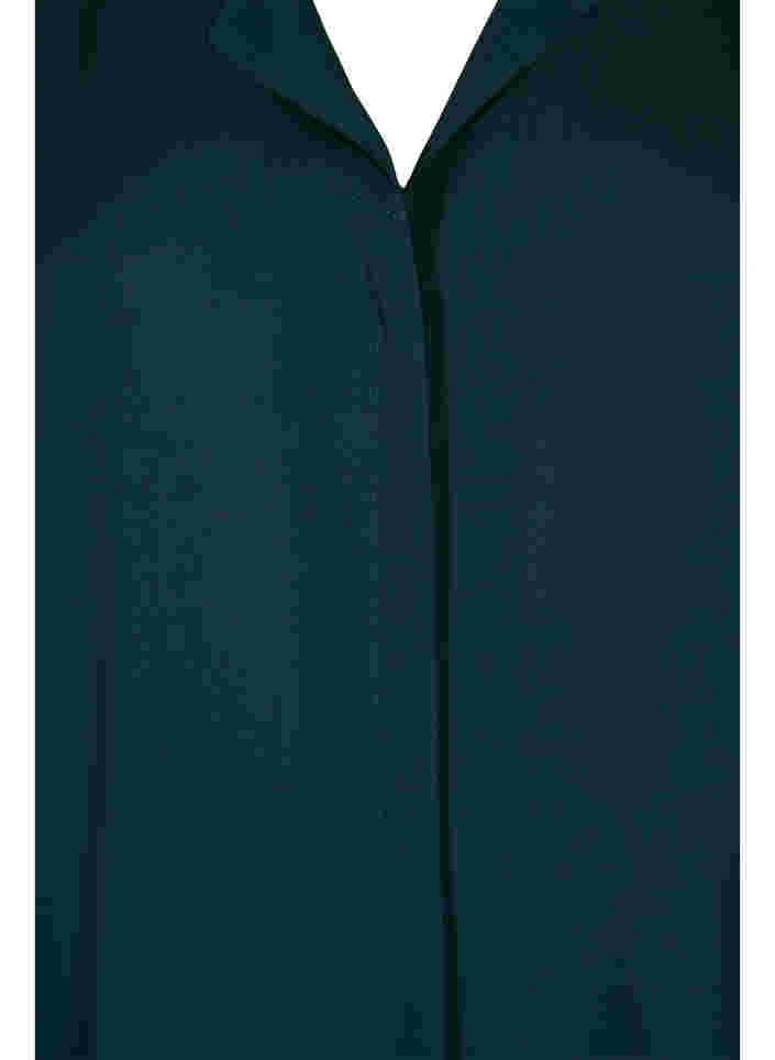 Solid colour shirt with v-neck, Scarab, Packshot image number 2