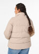 Short padded puffer jacket with a high neck, Beige, Model image number 2