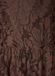 Midi dress with floral jacquard, Brown, Packshot image number 2