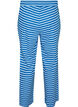 Striped pyjama bottoms with a high waist and wide legs, Light Blue, Packshot image number 1