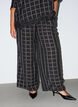 Checked wide-leg trousers, Black, Model image number 2