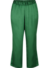 Loose trousers with pockets and elasticated edge