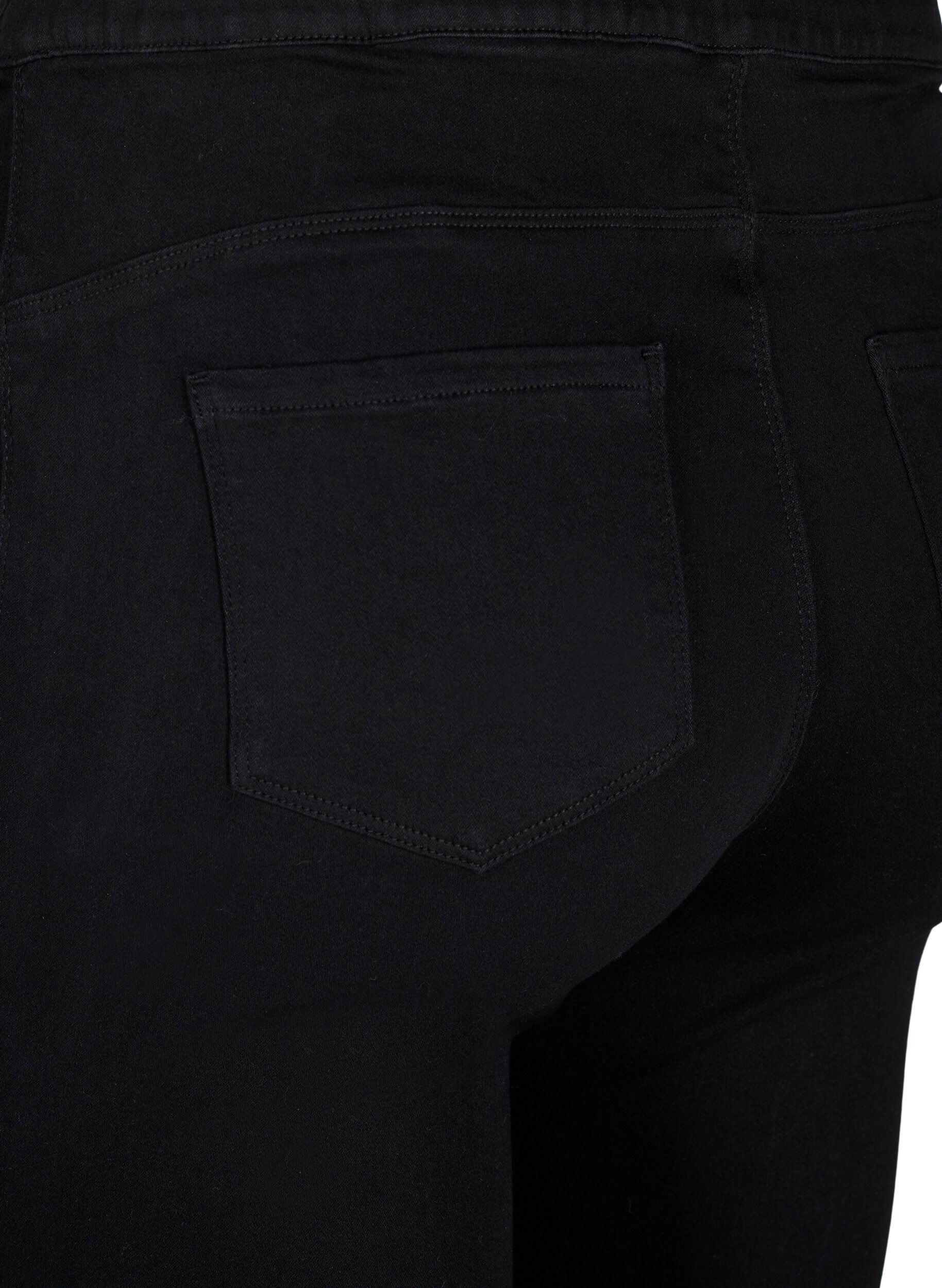 ZizzifashionHigh-waisted jeggings, Black, Packshot image number 3
