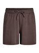 High-waisted sweatshorts with pockets, Brown, Packshot image number 0