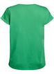 Short sleeve cotton blend T-shirt, Green, Packshot image number 1