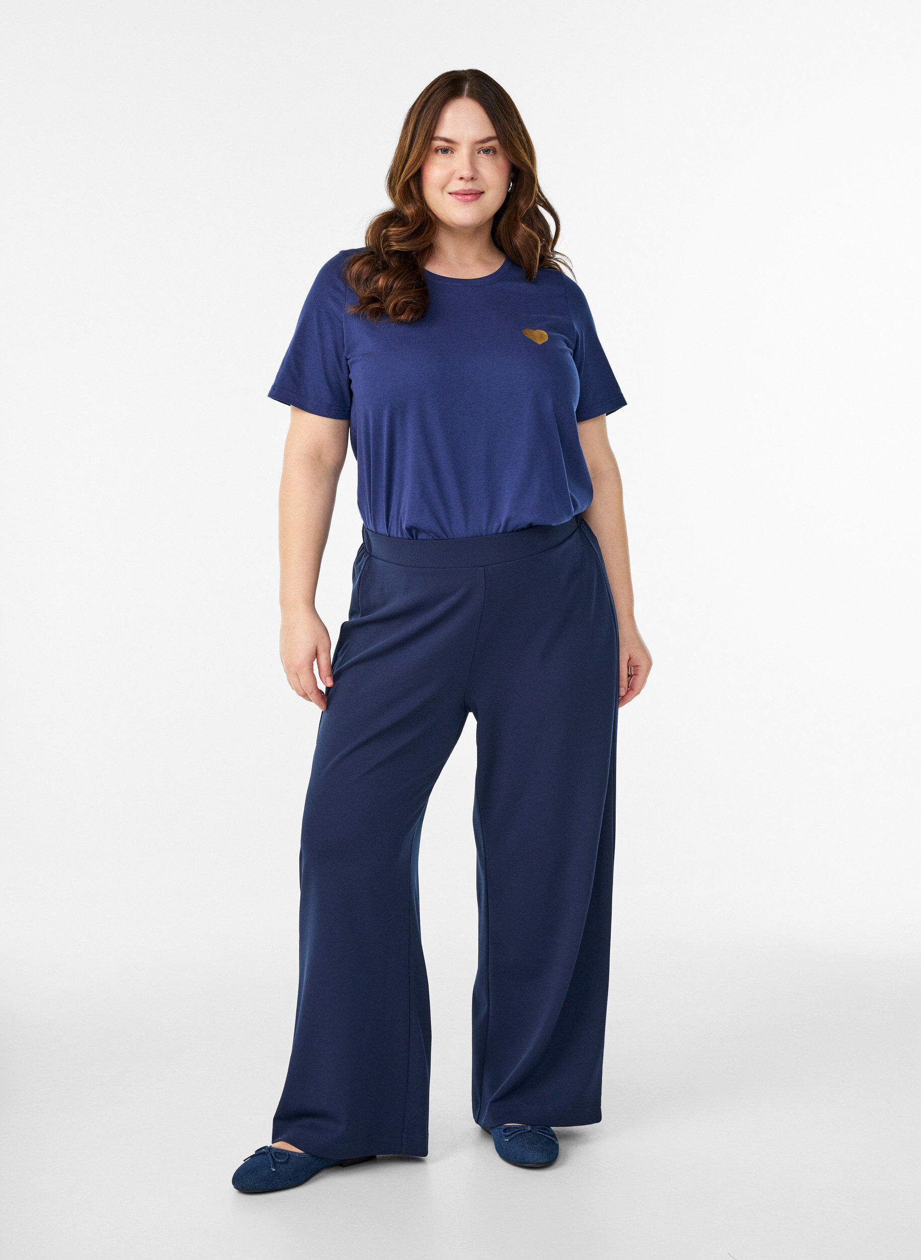 ZizzifashionT-shirt with motif, Blue, Model image number 1