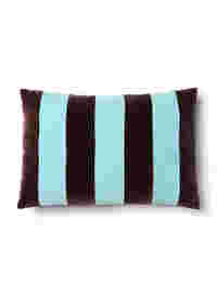 Striped cushion cover in velour