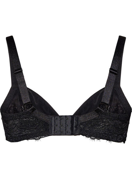 ZizzifashionFull coverage bra with lace and microfibre, Black, Packshot image number 1