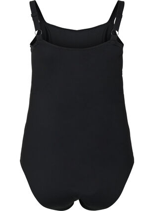 Light shapewear body with adjustable straps, Black, Packshot image number 1