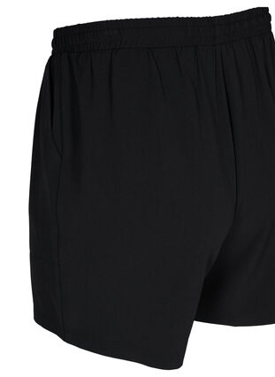 Loose shorts with pockets, Black, Packshot image number 3