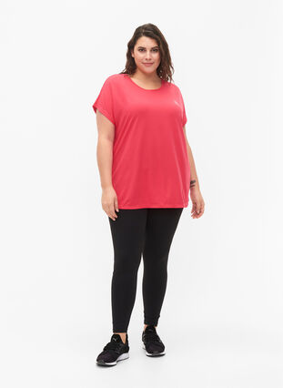 Short sleeved workout t-shirt, Azalea, Model image number 2