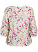 Blouse with ruffle details and floral print, Vanilla, Packshot image number 1