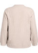 Jersey cardigan with round neck and buttons, Beige, Packshot image number 1