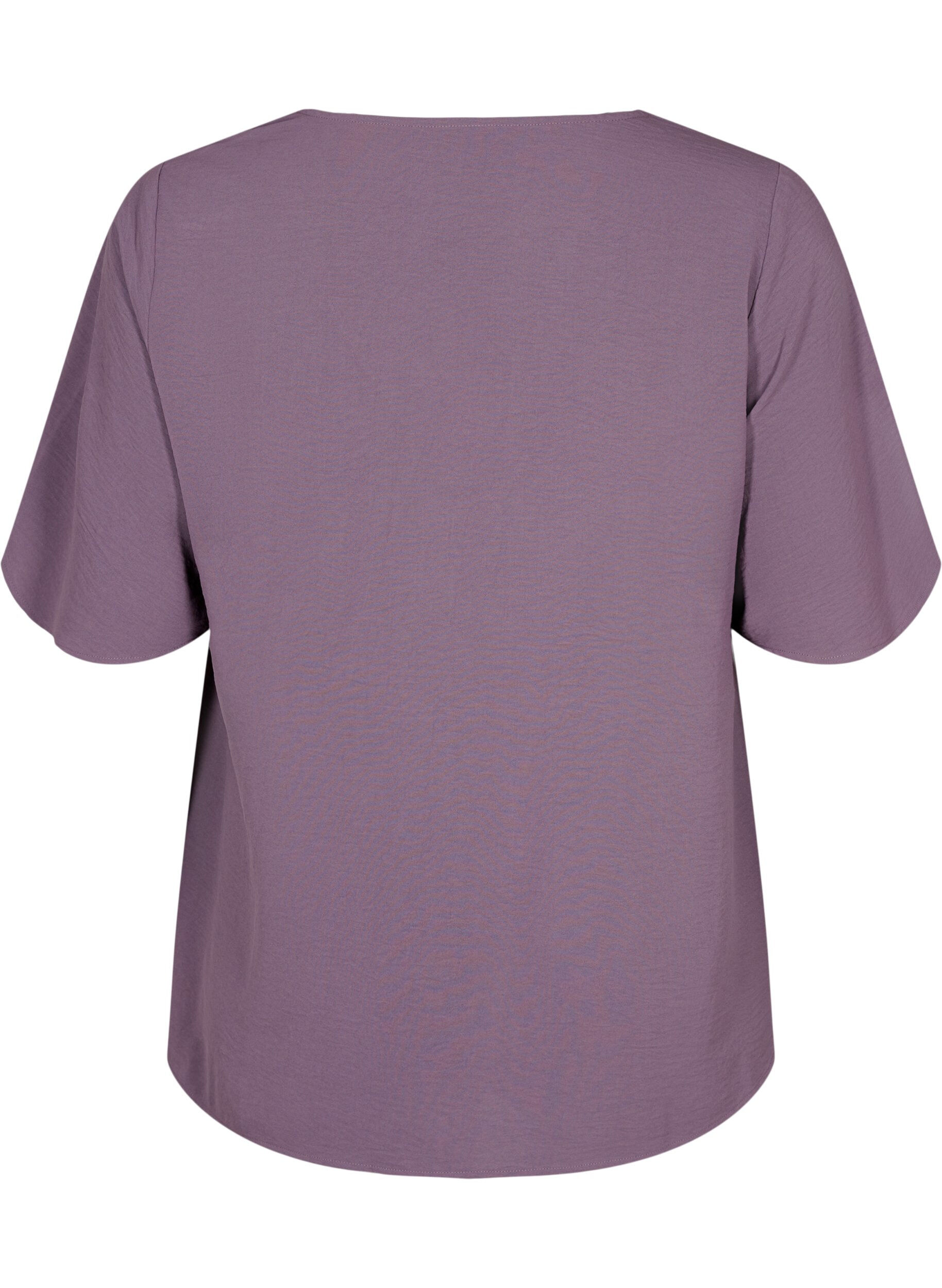 Zizzifashion Short-sleeved blouse with A-shape, Vintage Violet, Packshot image number 1