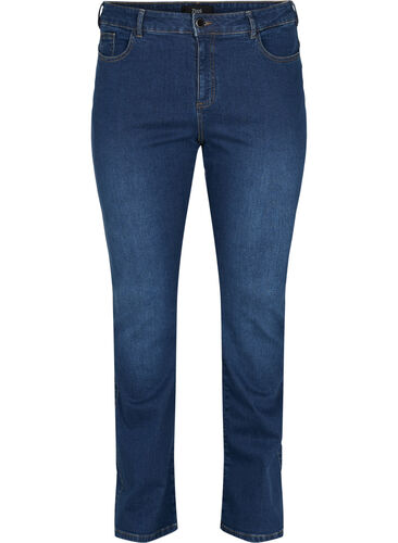 High waisted bootcut Ellen jeans, Dark blue, Packshot image number 0