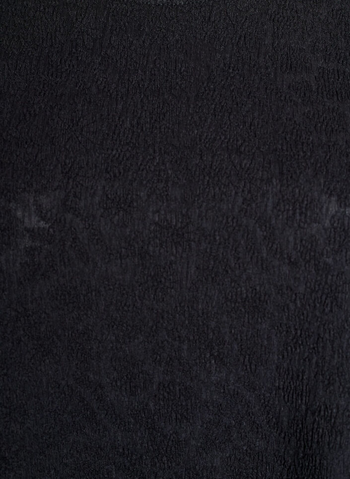 Structured blouse with short sleeves, Black, Packshot image number 2