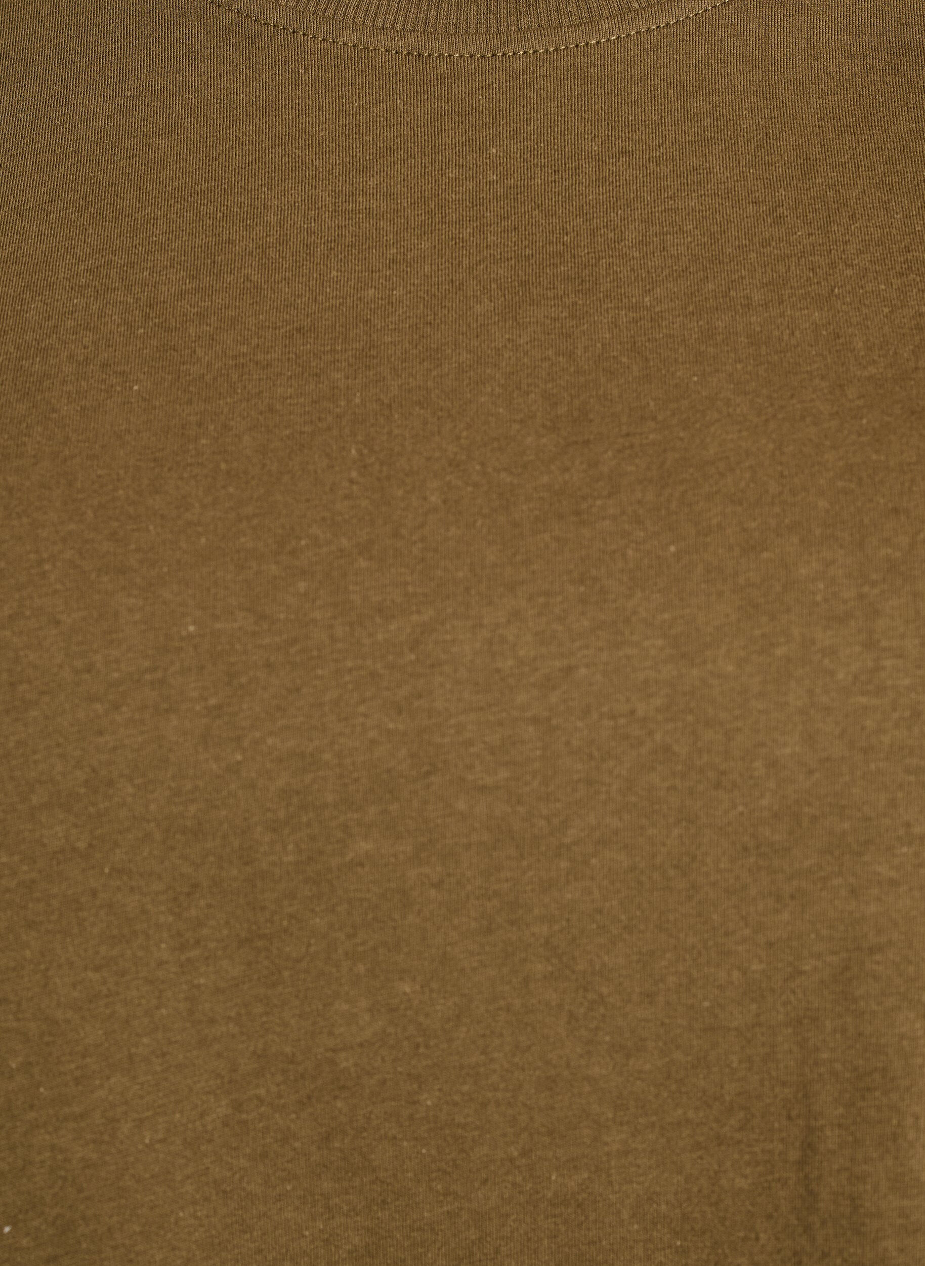 Zizzifashion Basic cotton T-shirt with round neck, Green, Packshot image number 2