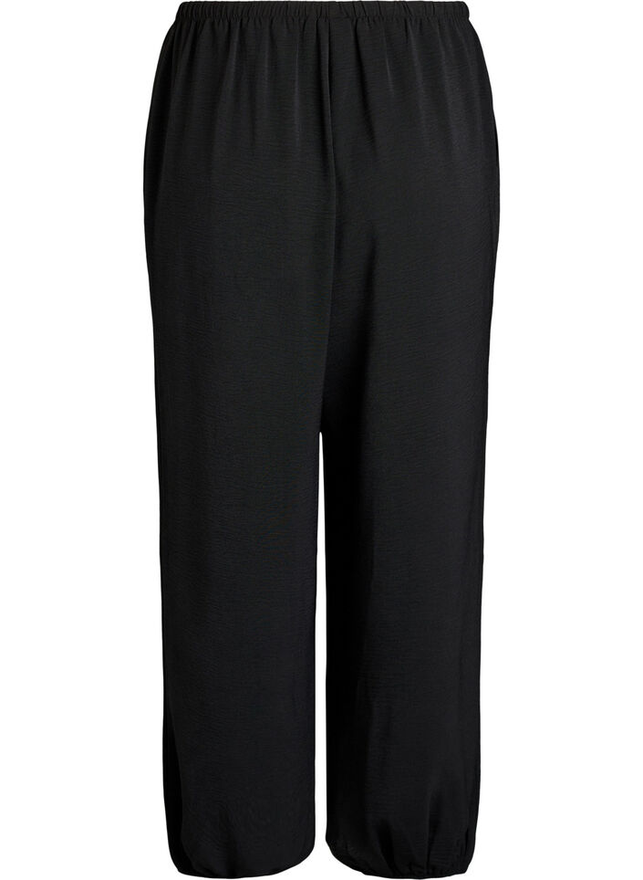 High-waisted balloon trousers, Black, Packshot image number 1
