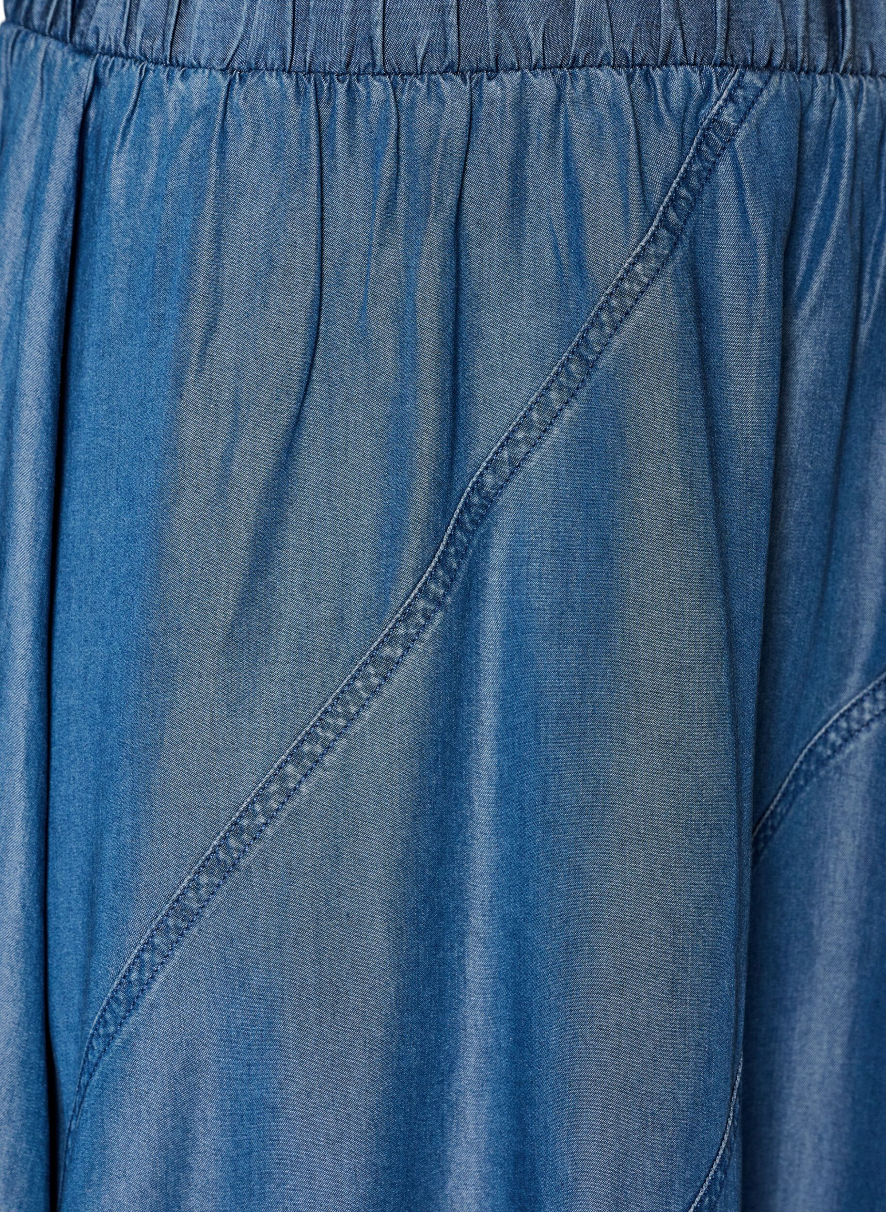 ZizzifashionDenim-look maxi skirt in TENCEL&trade; Lyocell, Blue, Packshot image number 2