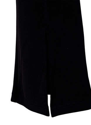 Flared trousers with slits in front, Black, Packshot image number 3