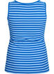 Striped tank top with a rib structure, Light Blue, Packshot image number 1