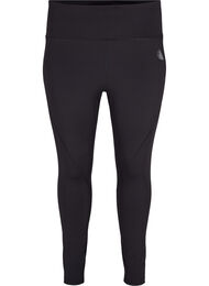 CORE, V-SHAPE DEFINE TIGHTS - Cropped training tights with v-shape back, Black, Packshot