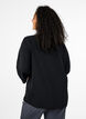 Blouse with 3/4 sleeves, Black, Model image number 2