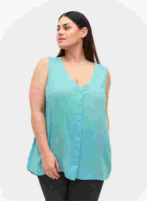 Viscose top with buttons