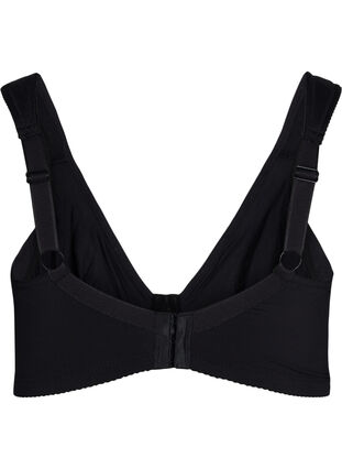Plain-coloured underwired bra, Black, Packshot image number 1