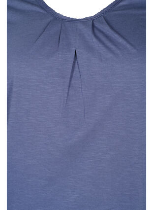 Cotton top with 3/4 sleeves, Vintage Indigo, Packshot image number 2