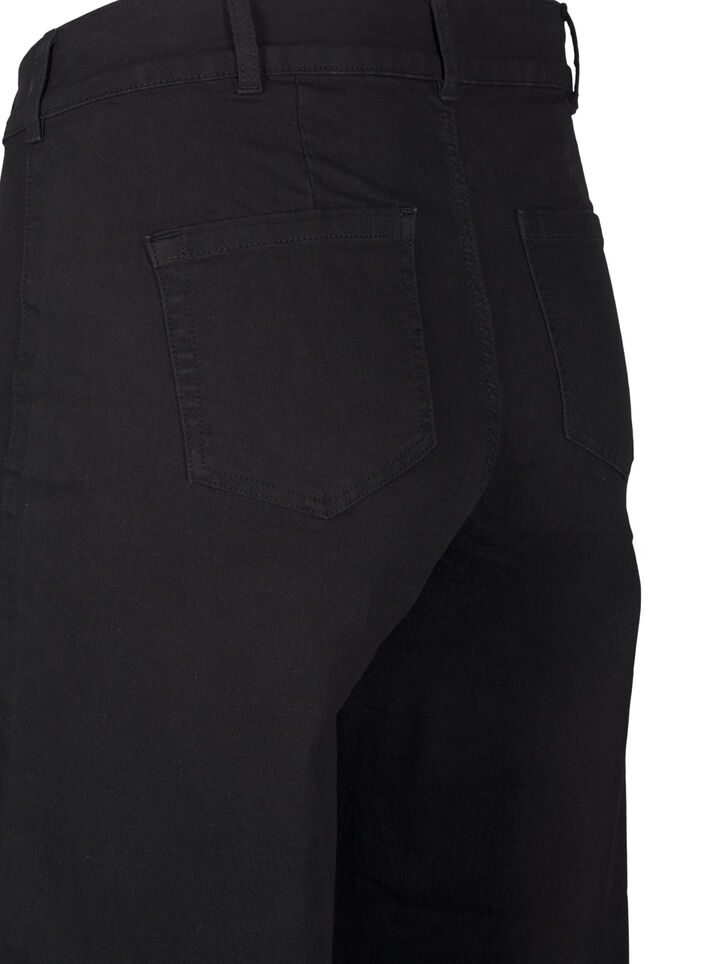 Wide-leg jeans, Black, Packshot image number 3
