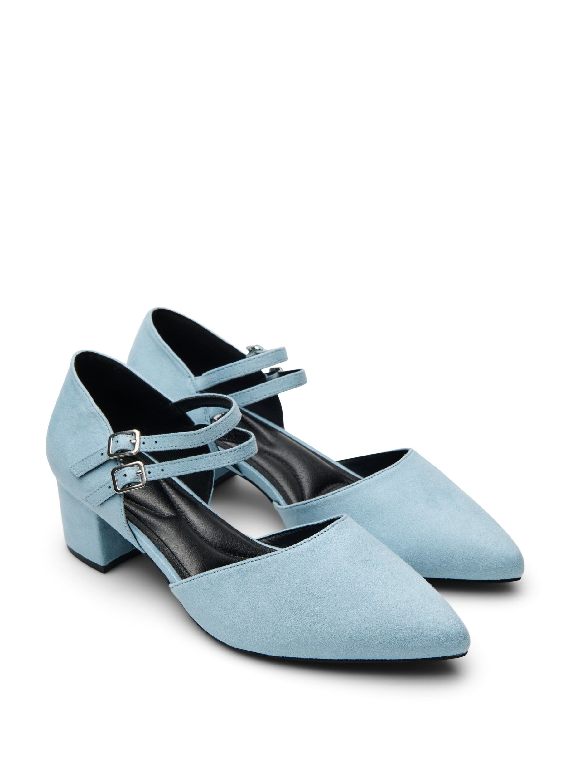 Zizzifashion Pumps with double straps, Light Blue, Packshot image number 1