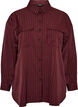 Pinstripe shirt with chest pockets, Red, Packshot image number 0